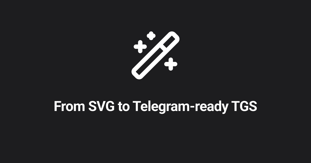 SVG to TGS screenshot 1